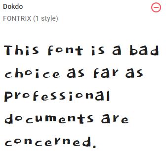 Example of the Dokdo font