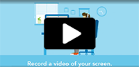 Screenshot of Record video of your screen