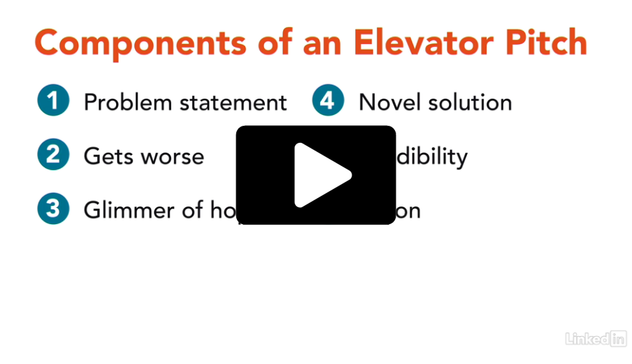 Screenshot from The Elevator Pitch video